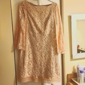Light pink lace dress